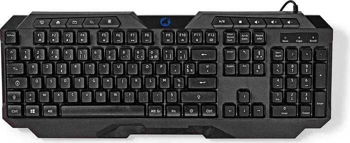 Nedis Gaming Tastatur, LEDs RGB, schwarz, USB, FR