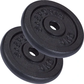 ScSports Gusseisen Hantelscheibe 2x 5kg