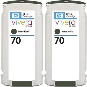HP Tinte 70 schwarz matt, 2er-Pack