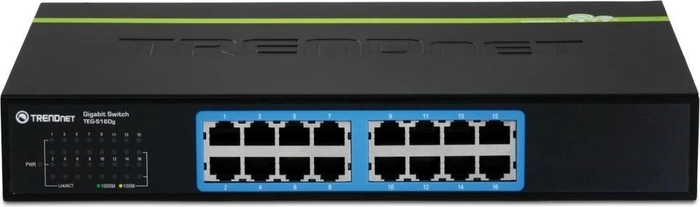 TRENDnet TEG-S GREENnet Desktop Gigabit Switch, 16x RJ-45