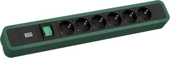 Bachmann Primo 2, 6-fach, Schalter, 2m, grün/schwarz