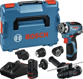 Bosch Professional GSR 12V-35 FC FlexiClick Akku-Bohrschrauber inkl. L-Boxx + 2 Akkus 3.0Ah + Zubehör