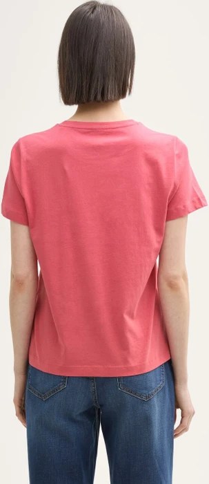 Tom Tailor Print T-Shirt kurzarm berry red (Damen)