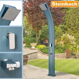 Steinbach Speedshower Slim Line Deluxe Solar-Gartendusche blau