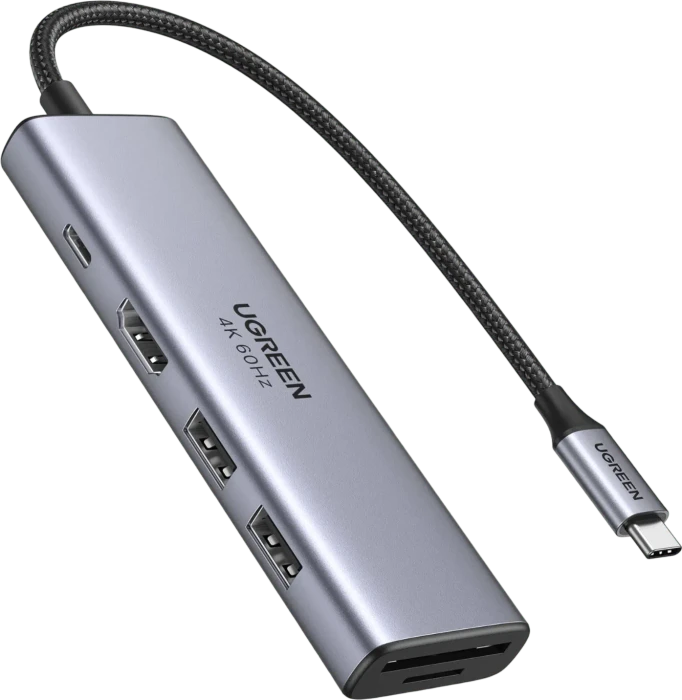 Ugreen 6-in-1 USB-C Hub, USB-C 3.0 [Stecker]