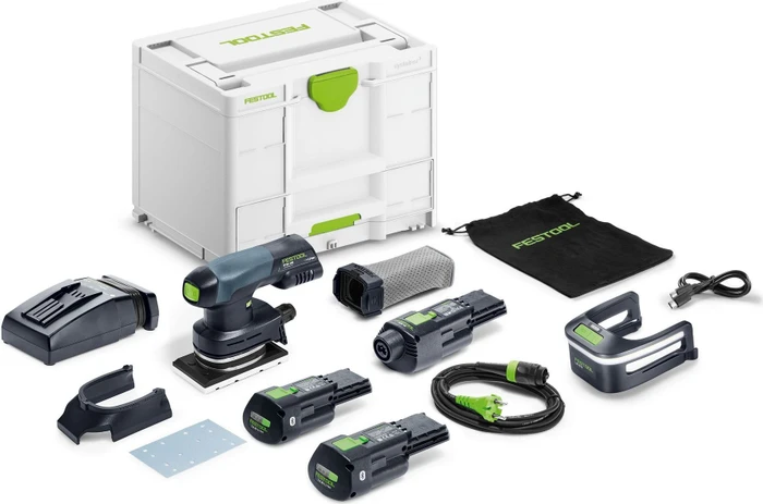 Festool RTSC 400 3.0 I-Set Akku-Schwingschleifer inkl. Systainer + 2 Akkus 3.0Ah