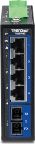 TRENDnet TI Hardened Industrial Railmount Gigabit Switch, 4x RJ-45, 1x SC-Duplex (TI-G51SC)
