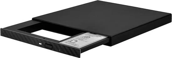 SilverStone externes 5.25" Gehäuse Ultraslim für optische Laufwerke oder SSD, USB 2.0