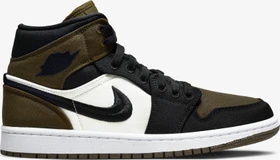 Nike Air Jordan 1 Mid SE light olive/sail/weiß/schwarz (Damen)