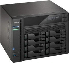 Asustor AS7008T, 2GB RAM, 2x RJ-45 1000Base-T, 3x USB-A 3.0