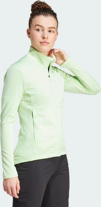 adidas Terrex Multi Light Fleece Jacke semi green spark (Damen)