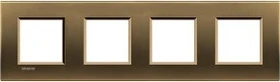 Bticino Livinglight Abdeckrahmen 4-fach, bronze