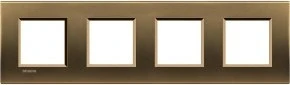 Bticino Livinglight Abdeckrahmen 4-fach, bronze