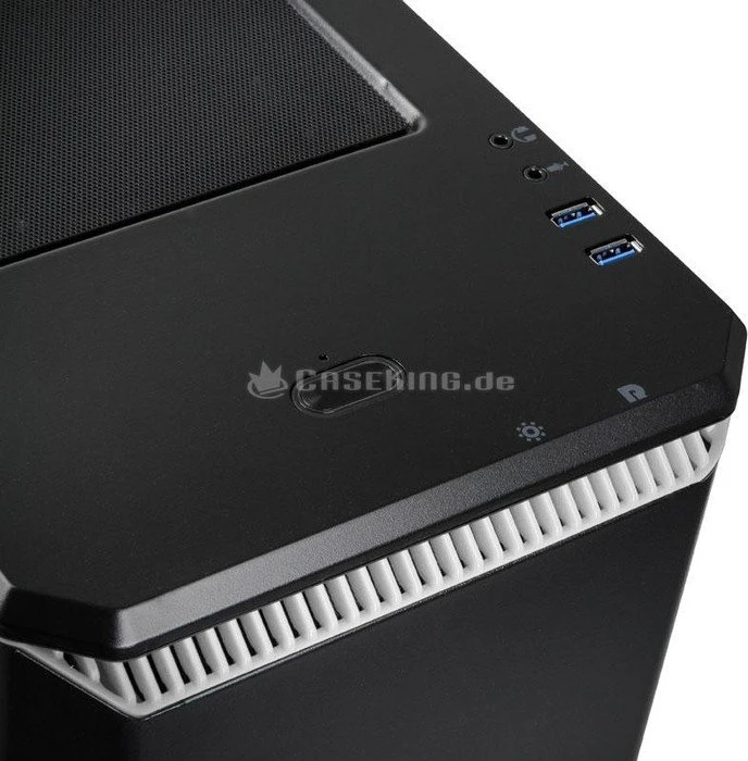 Phanteks Eclipse P400 Tempered Glass Edition schwarz/weiß, Glasfenster