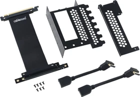 CableMod Vertical PCI-e Bracket Riser Card Cable, gewinkelt, PCIe 3.0, 210mm
