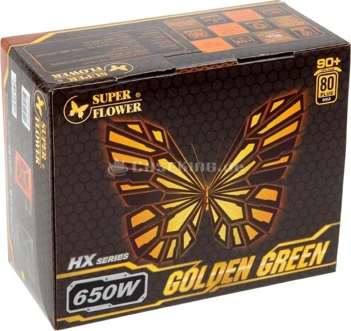 Super Flower Golden Green HX 650W, ATX 2.3