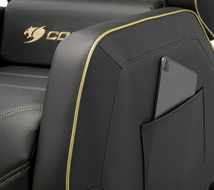 Cougar Ranger S Royal Gaming-Sofa, schwarz/gold