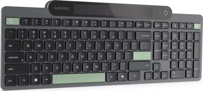 Lenovo 800 Self-Charging Bluetooth Keyboard, schwarz, Bluetooth, US