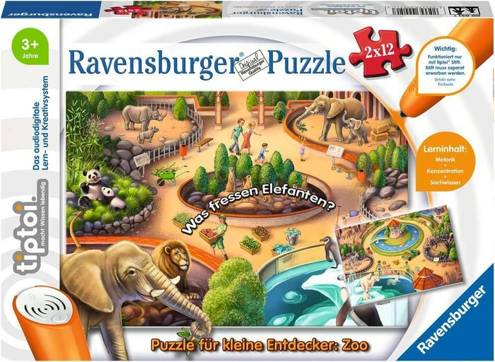 Ravensburger tiptoi Puzzle: Puzzle für kleine Entdecker: Zoo