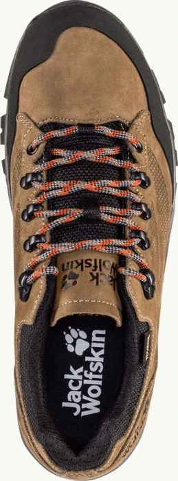 Jack Wolfskin Rebellion Texapore Low braun/rot (Herren)