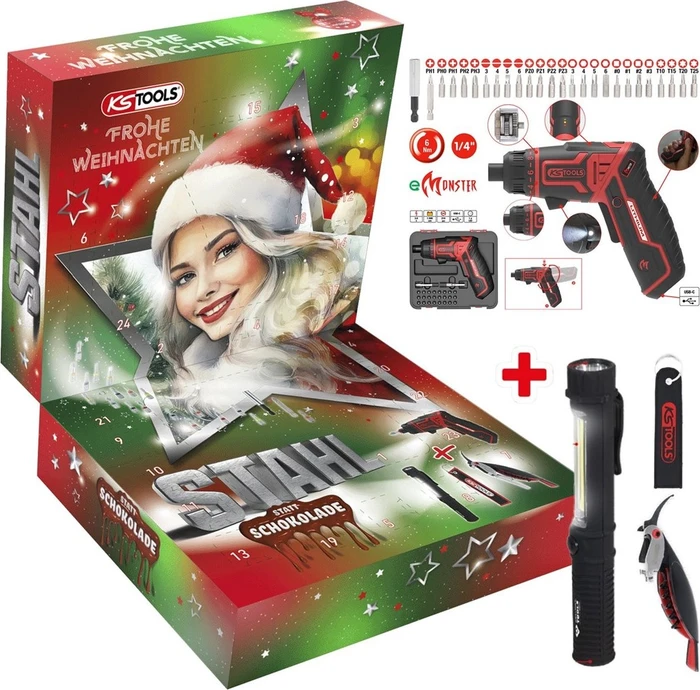 KS Tools Stahl statt Schokolade Werkzeug Adventskalender 2024