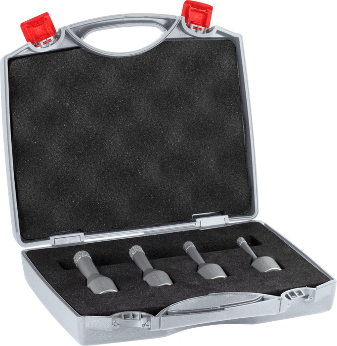 Bosch Professional PRO Ceramic Dry Diamant-Trockenbohrkronen-Sortiment inkl. Koffer, 4-tlg.