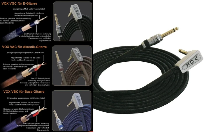 VOX Class A Guitar Cable 6.0m