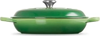 Le Creuset Gourmet-Profitopf Bräter aus Gusseisen rund 30cm 3.5l bamboo green