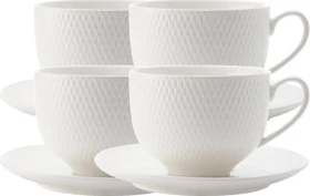 Maxwell & Williams Diamonds Tasse mit Untertasse, 2-tlg. (DV0028)