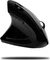 Adesso iMouse E90 Wireless Vertical Ergonomic Mouse schwarz, Linkshänder, USB Vorschaubild