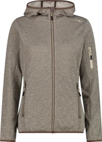CMP Knit Tech Fleece Mesh Hoody Jacke toffee/cream (Damen)