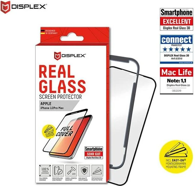 Displex Real Glass 3D für Apple iPhone 12 Pro Max