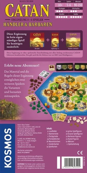 Die Siedler von Catan - Händler & Barbaren für 5 & 6 Spieler (Ergänzung)