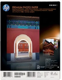 HP Premium Fotopapier glänzend weiß, A2, 240g/m², 20 Blatt