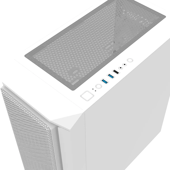 Montech Air X, weiß, Glasfenster