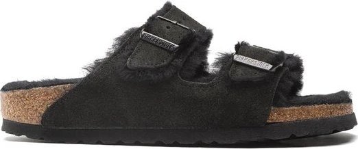 Birkenstock Arizona Lammfell schwarz