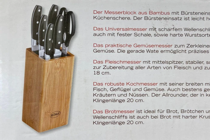 Rsle Cuisine Messerblock-Set ab  71,86 (2026) | Preisvergleich Geizhals  sterreich