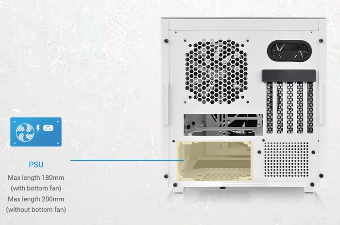 Thermaltake Divider 200 TG Snow Edition, weiß, Glasfenster