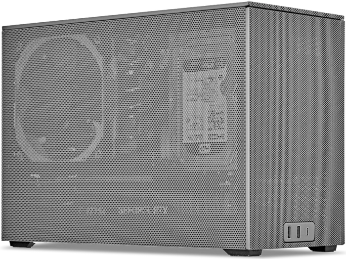 SSUPD Meshroom D, weiß, Variant A, 1x USB-C 3.1, 2x USB-A 3.0, Mini-ITX