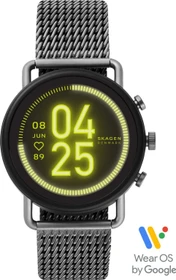 Skagen Connected Falster 3 grau mit Milanaise-Armband grau