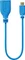 Hama Micro-USB-OTG-Adapterkabel Flexi-Slim, 0.15m, blau Vorschaubild