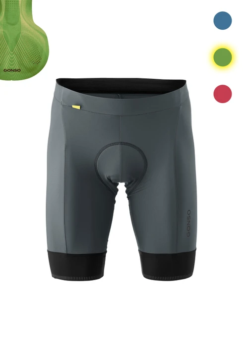 Gonso Sitivo Fahrradhose kurz sargasso sea/brightgreen (Herren)
