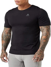 Odlo Natural 100% Merino Warm Funktionsshirt kurzarm schwarz (Herren)