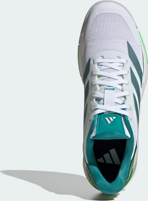 adidas Crazyquick Padel cloud white/aurora ivy/lime burst (Herren)