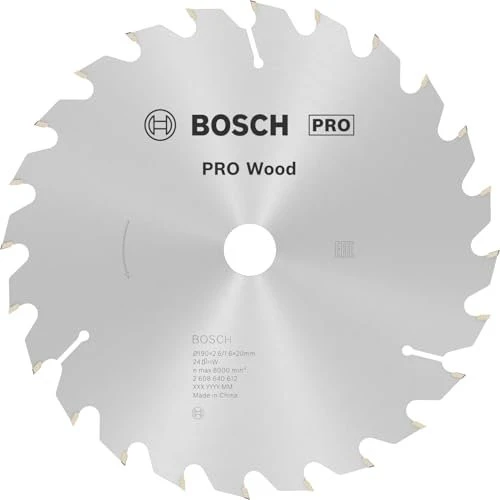 Bosch Professional Optiline Wood Kreissägeblatt 24Z, 190x2.6x20mm, 1 Stück