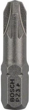 Bosch Professional Extra Hart Pozidriv Bit 1/4", PZ4x25mm, 25 Stück