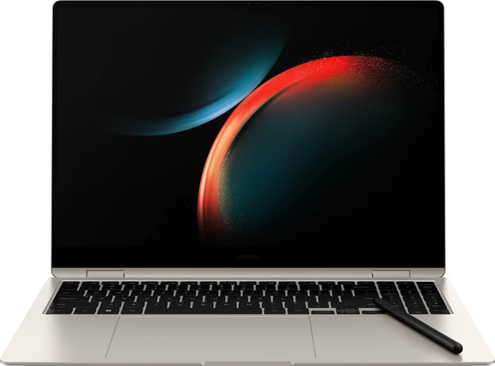 Samsung Galaxy Book3 Pro 360, beige, Core i7-1360P, 16GB RAM, 1TB SSD, DE