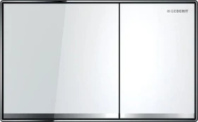 Geberit Sigma60 Betätigungsplatte Glas weiß