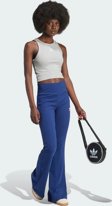 adidas Essentials Ribbed Funktionsshirt ärmellos medium grey heather (Damen)
