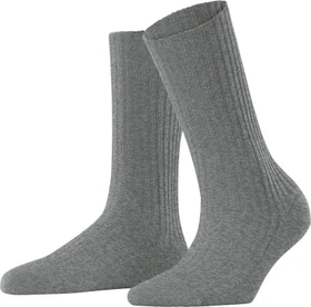 Falke Cosy Wool Boot Socken light greymel. (Damen)